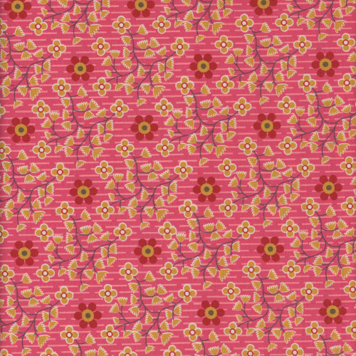 Riley Blake Fabrics Gentler Times Lori Holt Swell Floral Bargello Tea Rose Pinj