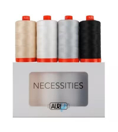 Aurifil USA Necessities Thread Collection 50wt 4 Large Spools