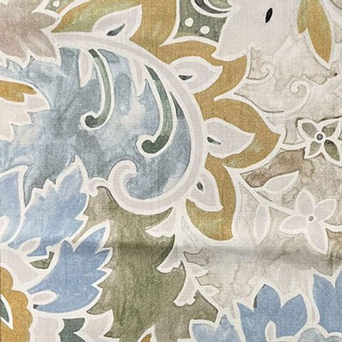 Hamilton Fabrics Cline Mineral Blue Green Packed Jacobean Floral