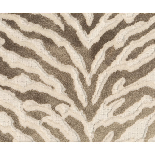 Hamilton Fabrics Bazen Cocoa Jacquard Velvet Tiger Skin