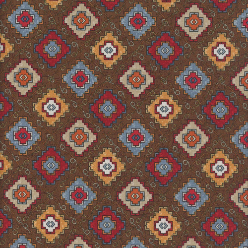 Henry Glass Fabrics Western View Denise Sullivan Multi Aztec