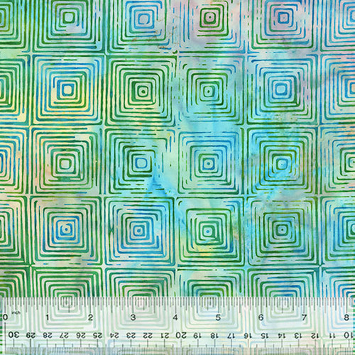 Windham Fabrics Anthology Batiks Oasis Jacqueline de Jonge Aquamarine Blue Labyrinth