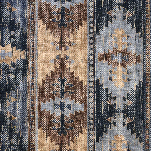 Waverly Fabrics Wanderlust Denim Squash Blossom