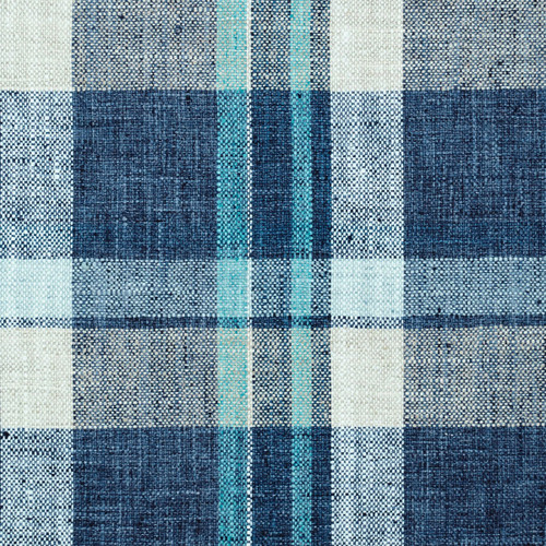 P Kaufmann Fabrics Garfield Plaid Caspian Blue Green Cream