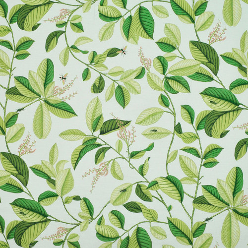 P Kaufmann Fabrics Leaflet Palm Botanical Leaf Vine Green Cream