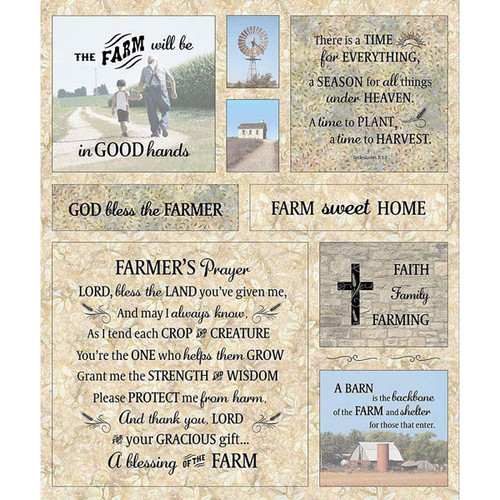 Timeless Treasures Fabrics Farm Sweet Home Panel 36 Inch
