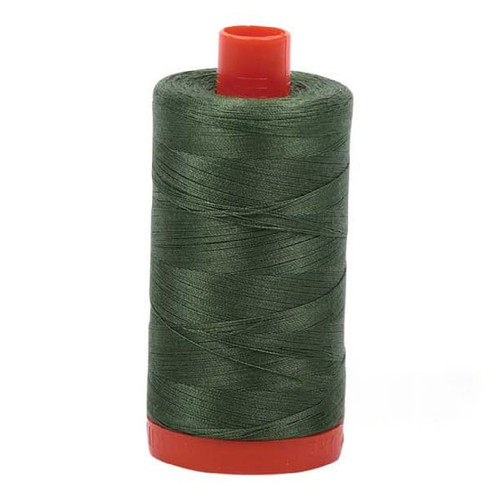 Aurifil Cotton Mako Thread 50 Weight 1422 Yards Very Dark Grass Green