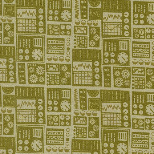 Moda Fabrics 321 Blast Off Stacy Iest Hsu Earth Dark Green