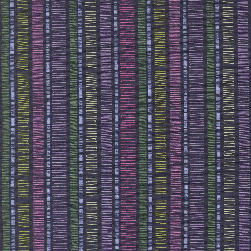 Moda Fabrics Superbloom Robin Pickens Scribble Stripe Indigo Dark Blue
