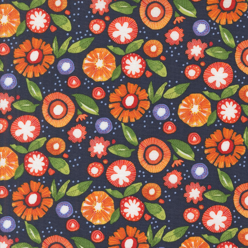 Moda Fabrics Superbloom Robin Pickens Posy Party Indigo Dark Blue