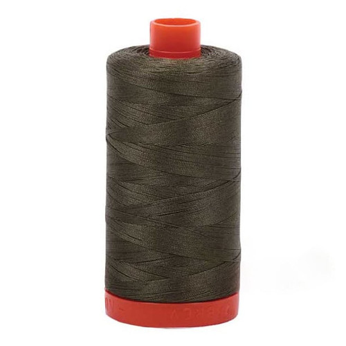 Aurifil Cotton Mako Thread 50 Weight 1422 Yards Army Green
