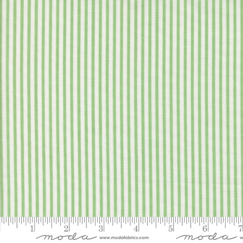 Moda Fabrics Summertime Camille Roskelley Simple Stripe Stripes  Light Green