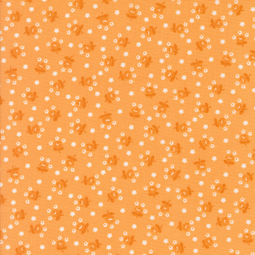 Moda Fabrics Summertime Camille Roskelley Fairground Small Floral  Orange Orange