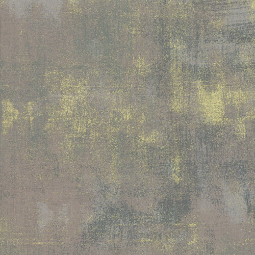 Moda Fabrics Grunge Metallic Grey Couture