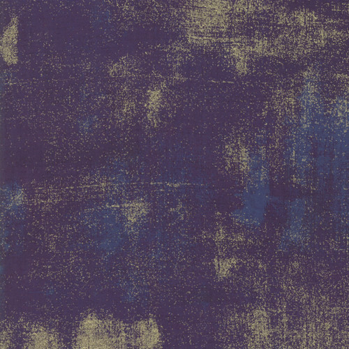 Moda Fabrics Grunge Metallic Eggplant