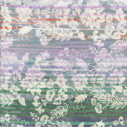 Riley Blake Fabrics Expressions Batiks Color Bands Powdered Pastels Floral Damask Over Stripe