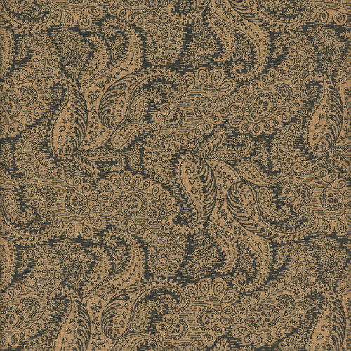Andover Fabrics Carolina by Jo Morton Black Floral Paisley