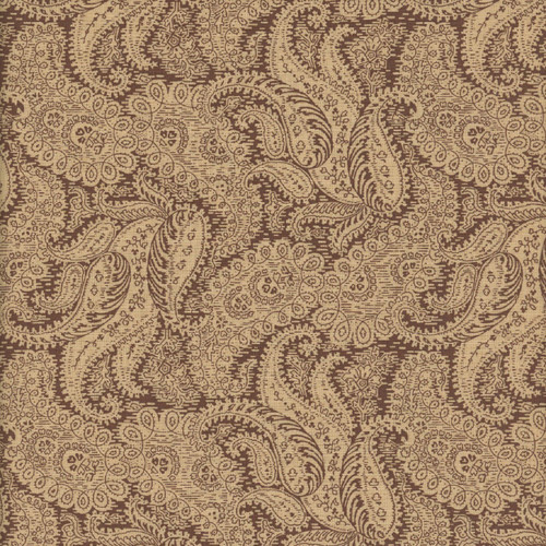 Andover Fabrics Carolina by Jo Morton Brown Floral Paisley