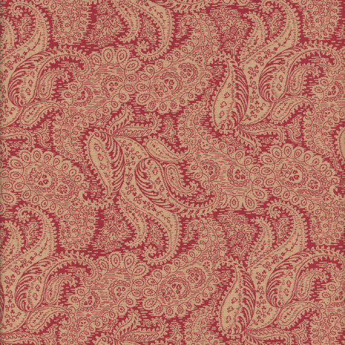 Andover Fabrics Carolina by Jo Morton Red Floral Paisley