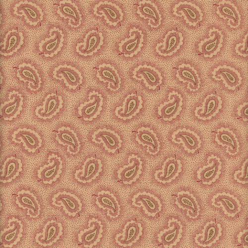 Andover Fabrics Carolina by Jo Morton Red Dotted Paisley