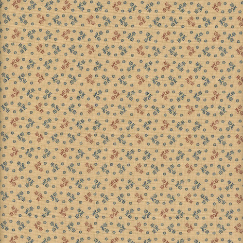 Andover Fabrics Carolina by Jo Morton Blue Floral Shirting