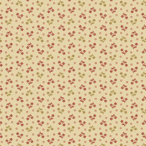 Andover Fabrics Carolina by Jo Morton Red Floral Shirting