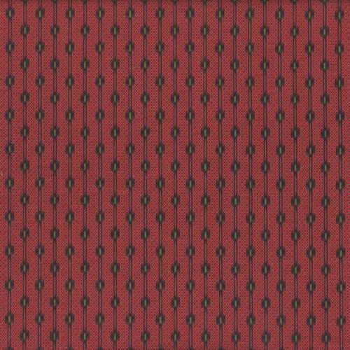 Andover Fabrics Carolina by Jo Morton Red Foulard Stripe