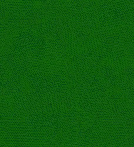 Andover Fabrics Dimples by Gail Kessler Dimples Evergreen, fabric pattern with small, irregular dotted lines in green.