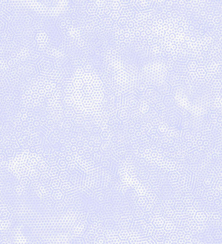 Andover Fabrics Dimples by Gail Kessler Dimples Mist Purple, light purple fabric with a textured dotted and hexagonal pattern.