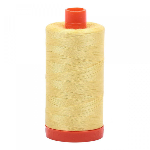 Aurifil Cotton Mako Thread 50 Weight 1422 Yards Lemon Ice