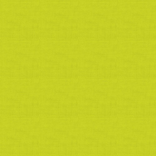 Andover Fabrics Linen Texture by Makower UK Forest, lime green linen fabric with textured surface.