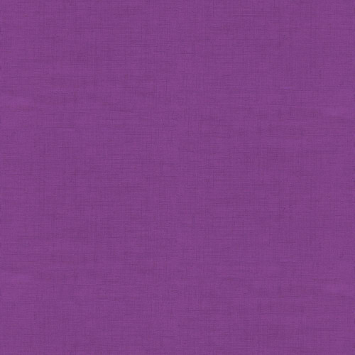 Andover Fabrics Linen Texture by Makower UK Hyacinth, purple linen fabric with textured surface.