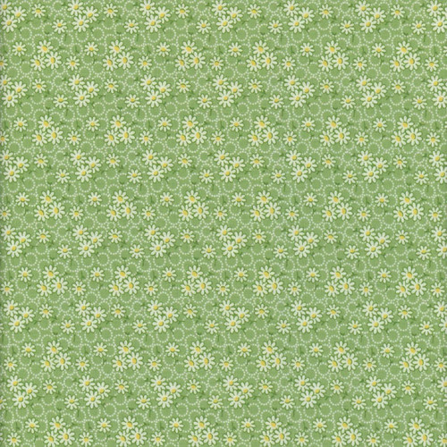 Marcus Fabrics Aunt Grace Goes Scrappy Judie Rothermel Green Daisy
