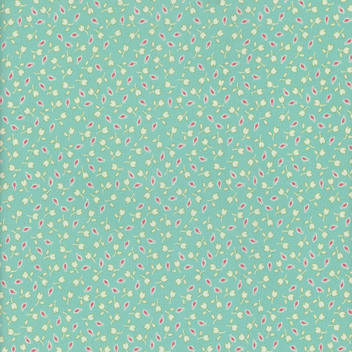 Marcus Fabrics Aunt Grace Goes Scrappy Judie Rothermel Aqua Tulips