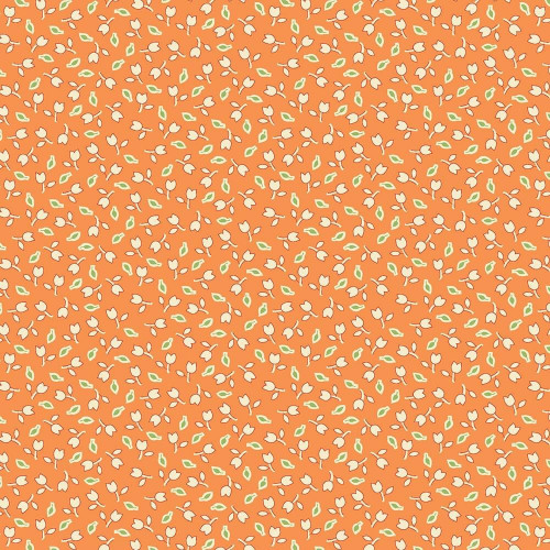 Marcus Fabrics Aunt Grace Goes Scrappy Judie Rothermel Orange Tulips