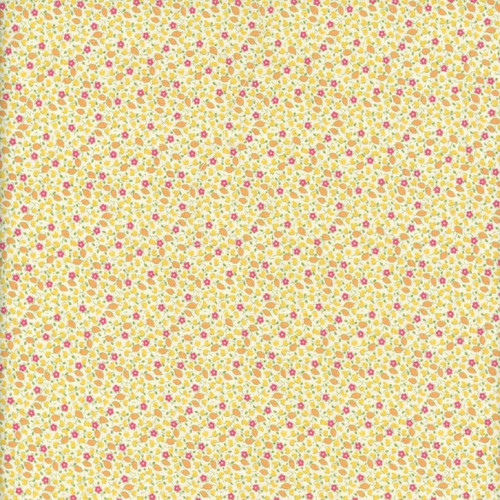 Marcus Fabrics Aunt Grace Goes Scrappy Judie Rothermel Yellow Ditsy Calico