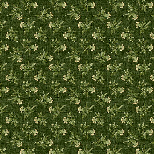 Marcus Fabrics New Dawn Margie Hockman Green Floral