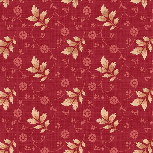 Marcus Fabrics New Dawn Margie Hockman Red Flower