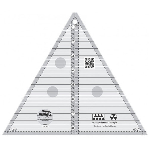 Creative Grids 60 Degree Triangle 8-1/2in Quilt Ruler by Creative Grids USA