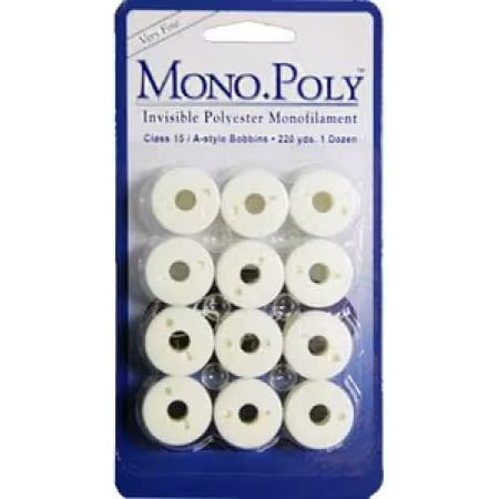 Superior Threads MonoPoly Clear Prewound Bobbins