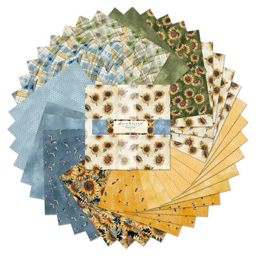 Wilmington Prints Sunkissed Nancy Mink 10 Karat Crystals Layer Cake