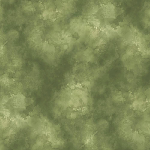 Wilmington Prints Sunkissed Nancy Mink Green Sky Texture, an abstract green and yellow watercolor fabric pattern with soft blending and textured appearance.