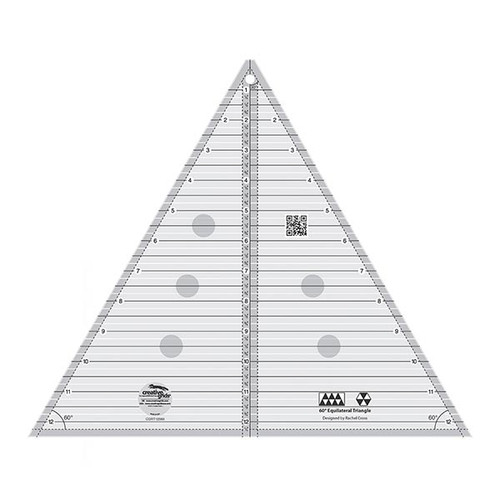 Creative Grids 60 degree Triangle 12-1/2in Quilt Ruler by Creative Grids USA