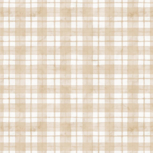 P&B Textiles Farmhouse Americana Cream Cranston Patriotic Plaid
