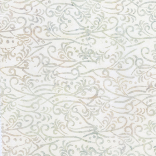 Timeless Treasures Fabrics Tonga Batiks Juniper Fog Grey Peace Vine