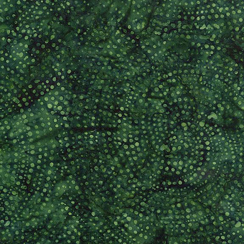 Timeless Treasures Fabrics Tonga Batik Mistletoe Dotty Spiral Spruce