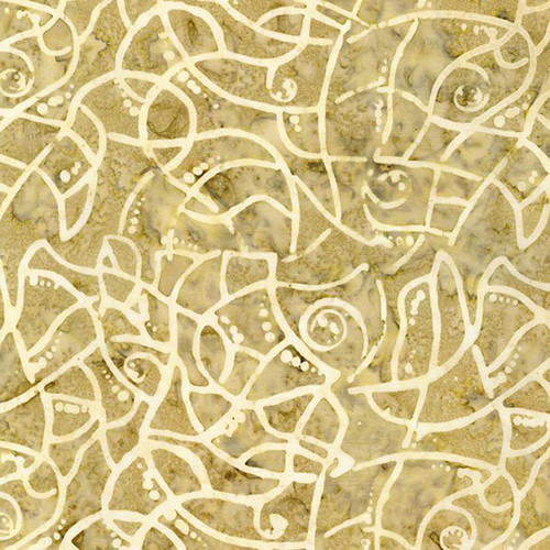 Timeless Treasures Fabrics Tonga Batiks Cedar & Sleigh Bells Floral Cracks Cream Taupe Acorn
