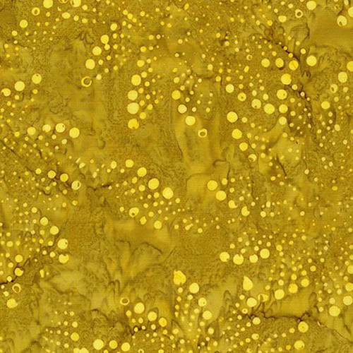 Timeless Treasures Fabrics Tonga Batiks Cedar & Sleigh Bells Floral Fireworks Gold Yellow Brass
