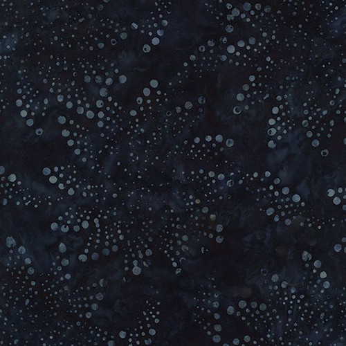Timeless Treasures Fabrics Tonga Batiks Cedar & Sleigh Bells Floral Fireworks Navy Grey Midnight