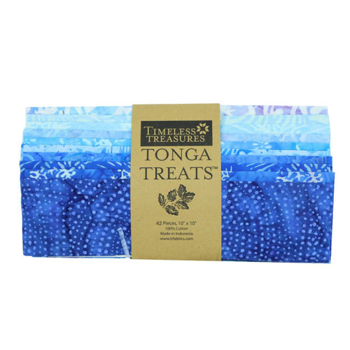 Timeless Treasures Fabrics Tonga Batiks Crystal Layer Cake 42 Ten Inch Squares Crystal